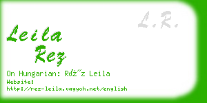 leila rez business card